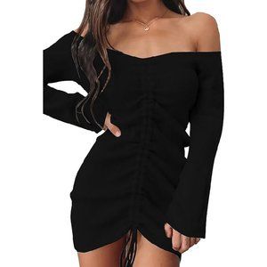 Black Sweater Dress (Size 10-12)